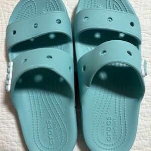 CROCS Light Blue Slide Sandals